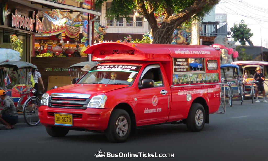 Chiang Mai - red songthaews