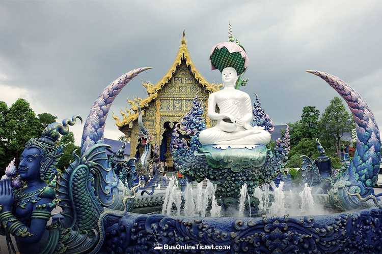 Chiang Mai to Chiang Rai - Wat Rong Suea Ten (Blue Temple)