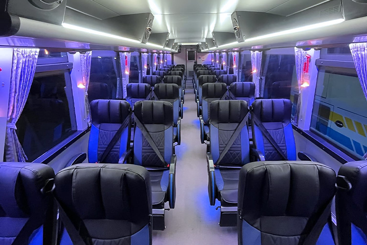 ที่นั่งภายในรถโดยสารบางกอกบัสไลน์
