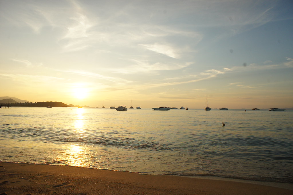 Beautiful beach view in Koh Samui