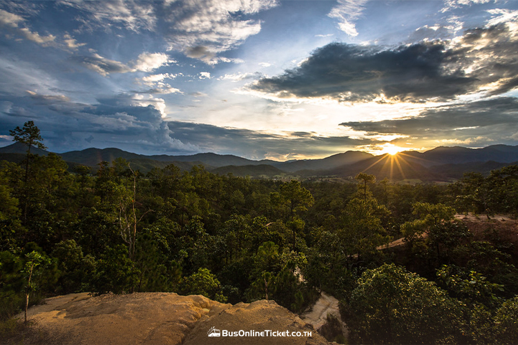 Sunset at Pai Canyon Thailand