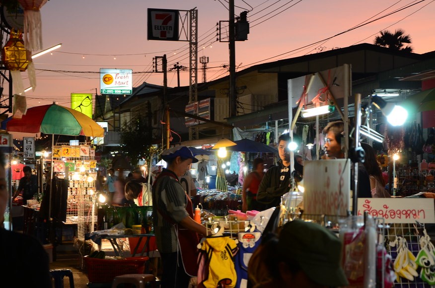 拜县步行街夜市 Pai Night Market