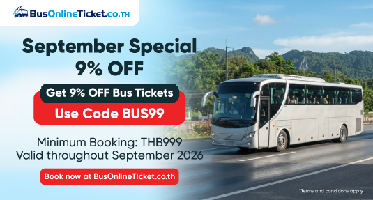 September promotion: Get 9% OFF bus tickets with promo code BUS99