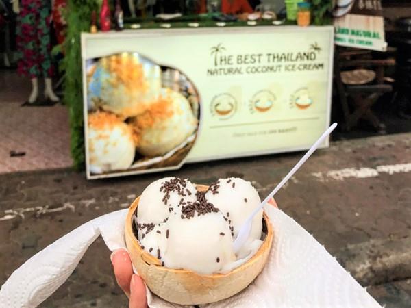 Coconut ice cream